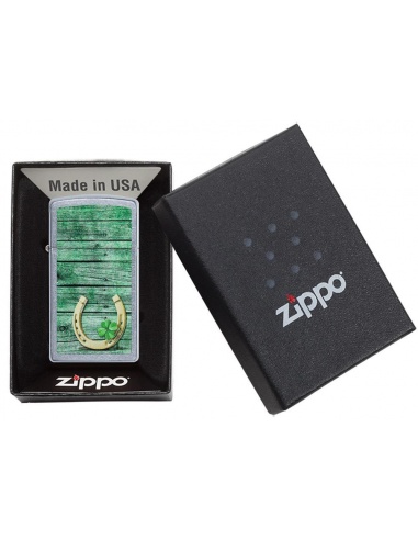 Bricheta Zippo 49123 Slim Horseshoe Design