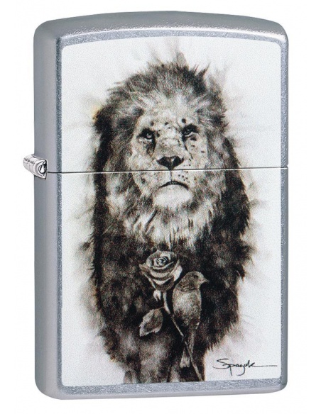 Bricheta Zippo 49088 Spazuk Lion and Rose