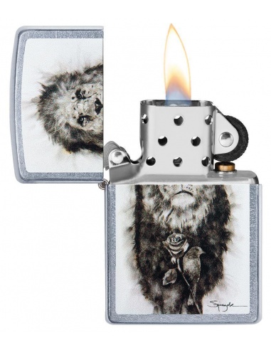 Bricheta Zippo 49088 Spazuk Lion and Rose