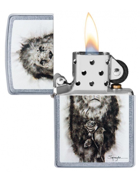 Bricheta Zippo 49088 Spazuk Lion and Rose