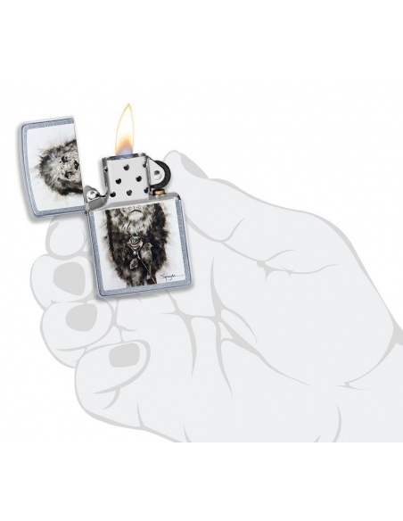 Bricheta Zippo 49088 Spazuk Lion and Rose