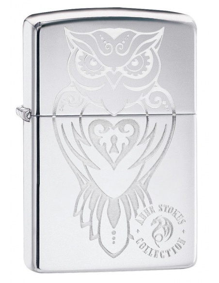 Bricheta Zippo 49101 Anne Stokes Owl Design