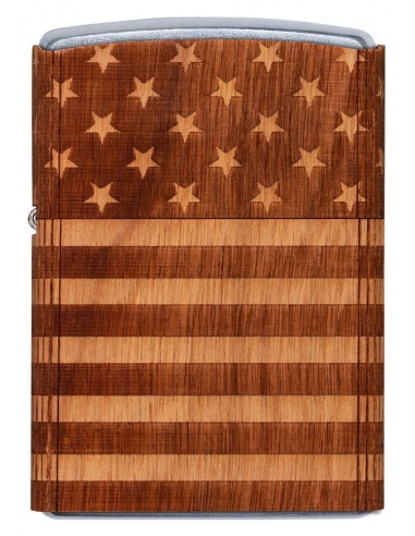Brichetă Zippo 49332 Woodchuck USA American Flag Wrap