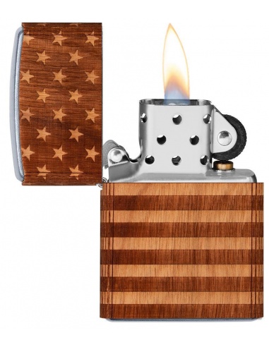 Brichetă Zippo 49332 Woodchuck USA American Flag Wrap