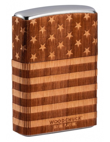 Brichetă Zippo 49332 Woodchuck USA American Flag Wrap