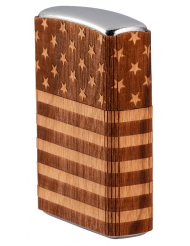 Brichetă Zippo 49332 Woodchuck USA American Flag Wrap