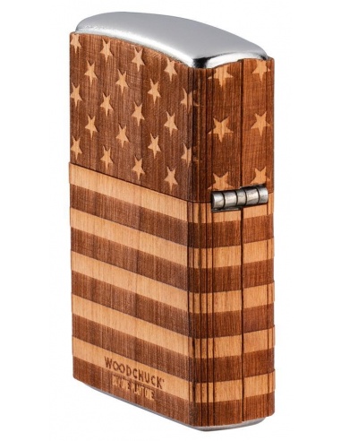 Brichetă Zippo 49332 Woodchuck USA American Flag Wrap