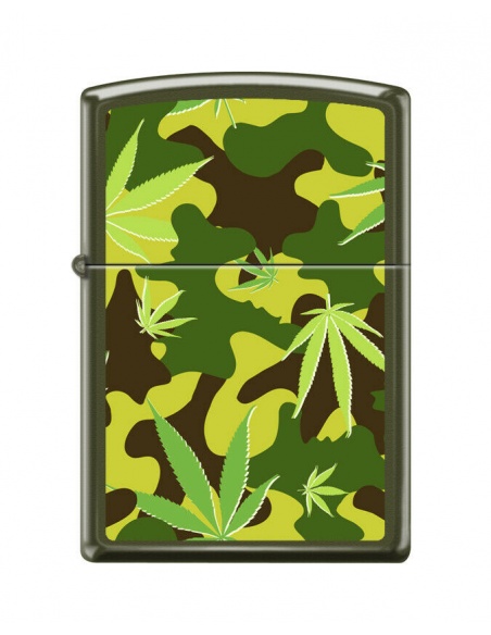 Bricheta Zippo 7817 Marijuana Leaf Camoflage
