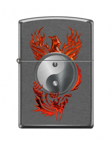 Bricheta Zippo 0822 Red Phoenix - Yin and Yang