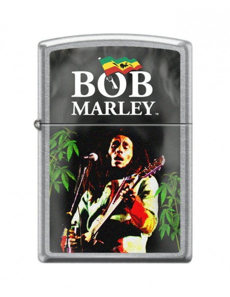 Bricheta Zippo 0938 Bob Marley Jamaican Flag & Weed