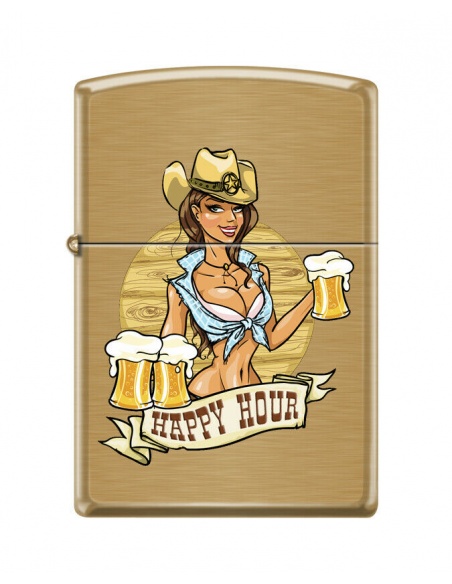 Bricheta Zippo 1956 Happy Hour Woman