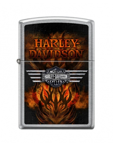 Bricheta Zippo 7105 Harley Davidson Logo & Flames