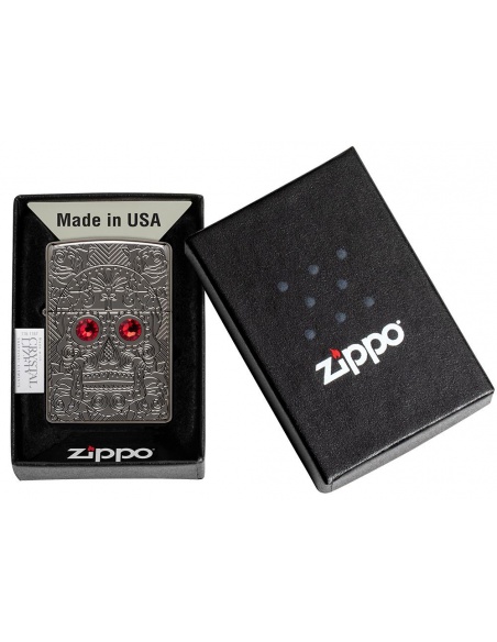 Brichetă Zippo 49300 Armor Day of the Dead Skull
