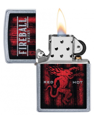 Set cadou brichetă Zippo + pahar shot Fireball 49348