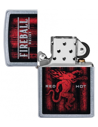 Set cadou brichetă Zippo + pahar shot Fireball 49348