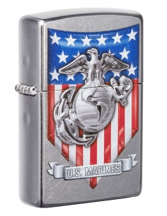 Brichetă Zippo 49317 US Marine Corps Crest American Flag