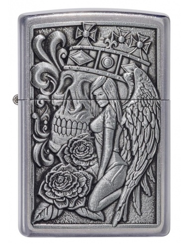 Brichetă Zippo 49442 Skull and Angel Emblem