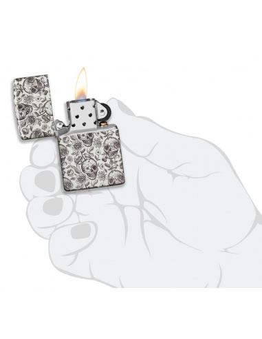 Brichetă Zippo 49458 Glow in the Dark Skulls