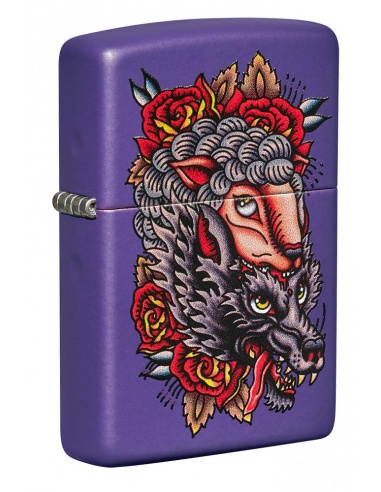 Brichetă Zippo 49413 Wolf in Sheeps Clothing Tattoo