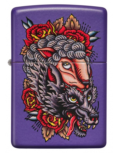 Brichetă Zippo 49413 Wolf in Sheeps Clothing Tattoo
