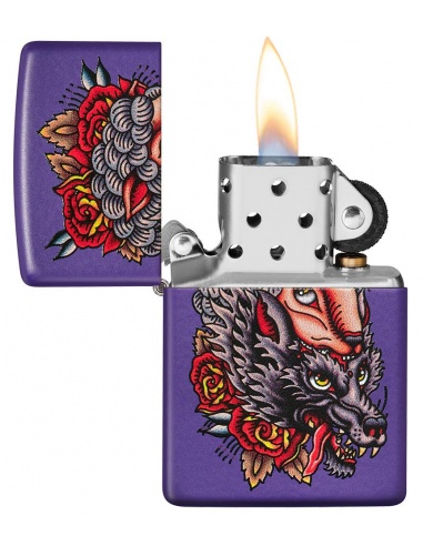 Brichetă Zippo 49413 Wolf in Sheeps Clothing Tattoo