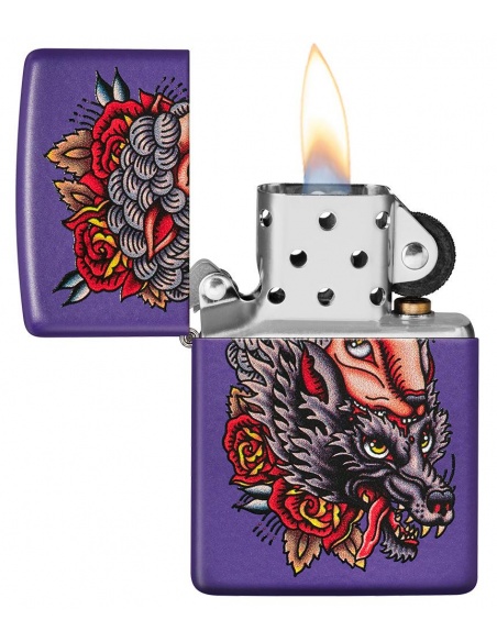 Brichetă Zippo 49413 Wolf in Sheeps Clothing Tattoo