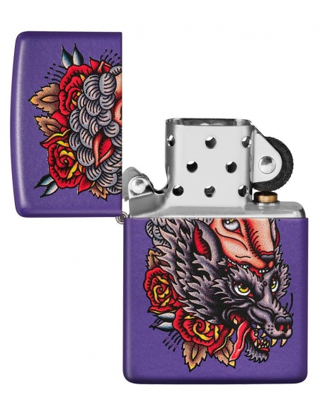 Brichetă Zippo 49413 Wolf in Sheeps Clothing Tattoo