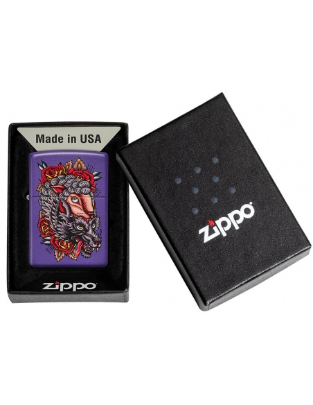 Brichetă Zippo 49413 Wolf in Sheeps Clothing Tattoo