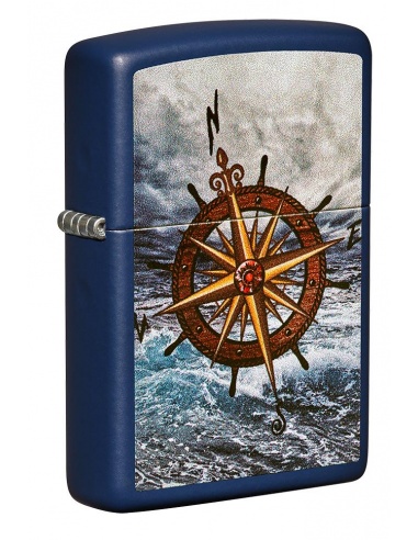 Brichetă Zippo 49408 Nautical Compass and Stormy Seas