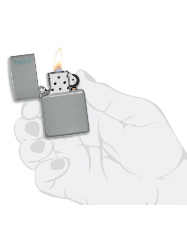 Brichetă Zippo 49452ZL Fat Grey Zippo Logo