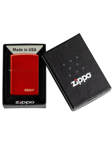 Brichetă Zippo 49475ZL Metallic Red Zippo Logo