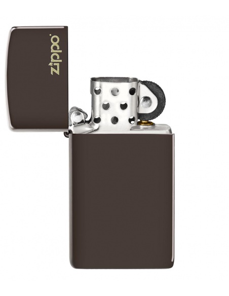 Brichetă Zippo 49266ZL Slim Brown Zippo Logo