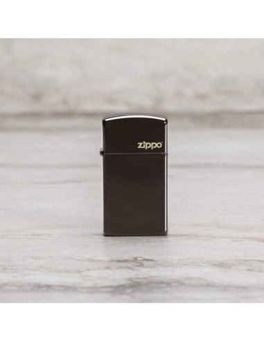 Brichetă Zippo 49266ZL Slim Brown Zippo Logo