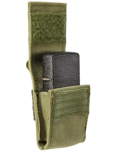 Set cadou brichetă Zippo Black Crackle 236 + husă nailon cu velcro verde 49400