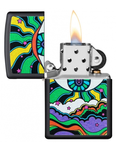 Brichetă Zippo 49699 Black Light Eye Design