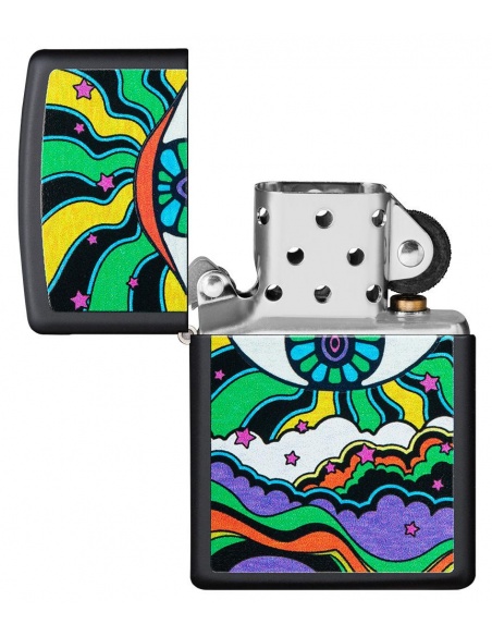 Brichetă Zippo 49699 Black Light Eye Design