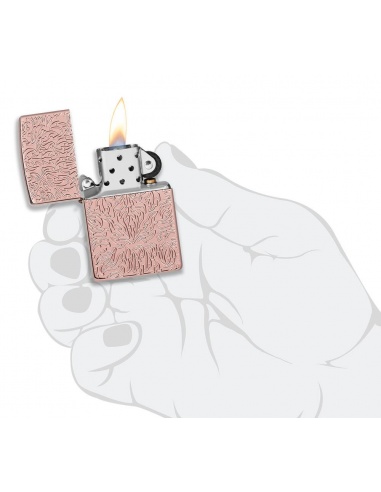 Brichetă Zippo 49703 Carved Armor Rose