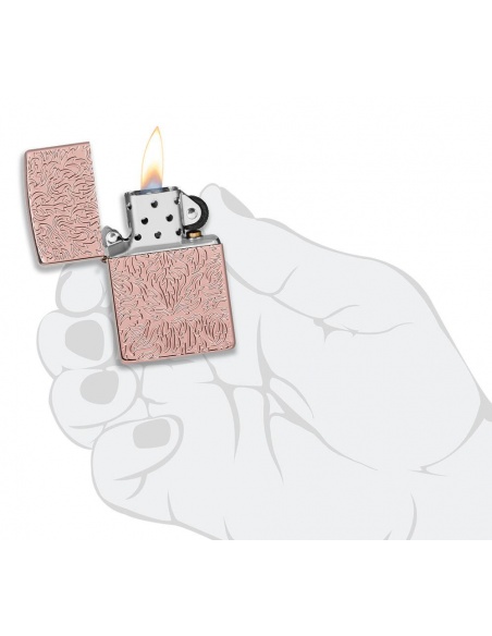 Brichetă Zippo 49703 Carved Armor Rose