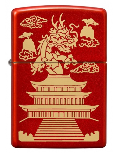 Brichetă Zippo 49517 Chinese Dragon and Pagoda