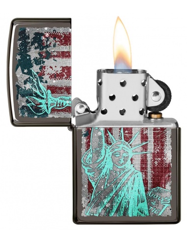 Brichetă Zippo 49663 Statue of Liberty and Flag