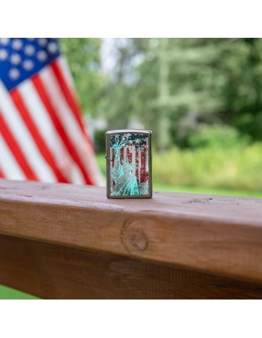 Brichetă Zippo 49663 Statue of Liberty and Flag