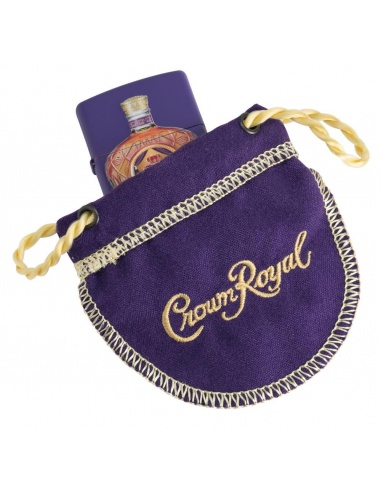 Set cadou brichetă Zippo + săculeț Crown Royal Canadian Whiskey 49661