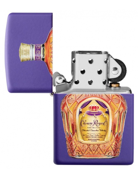 Set cadou brichetă Zippo + săculeț Crown Royal Canadian Whiskey 49661