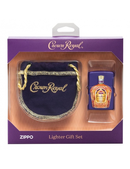 Set cadou brichetă Zippo + săculeț Crown Royal Canadian Whiskey 49661