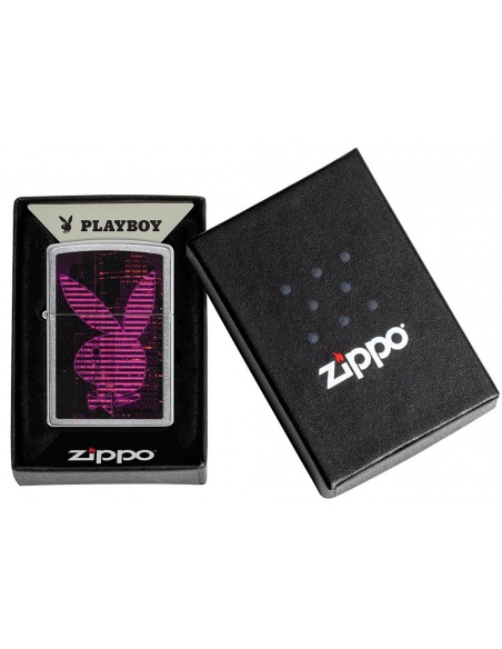 Brichetă Zippo 49524 Playboy Black and Pink Stripes