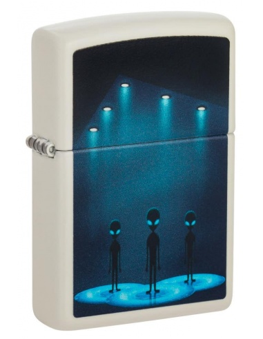 Brichetă Zippo 49487 Glow in the Dark Alien and Mothership