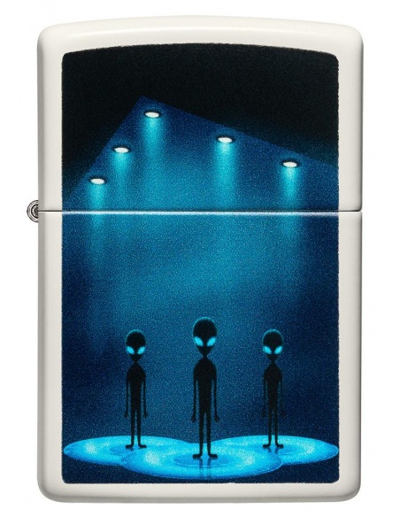 Brichetă Zippo 49487 Glow in the Dark Alien and Mothership