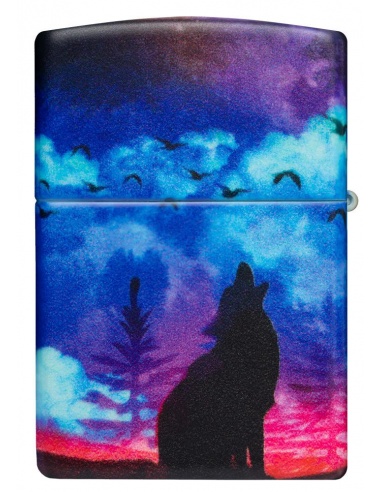 Brichetă Zippo 49683 Wolf Howling at Moon