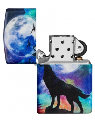 Brichetă Zippo 49683 Wolf Howling at Moon