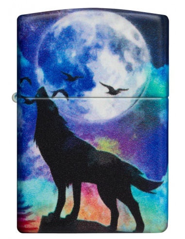 Brichetă Zippo 49683 Wolf Howling at Moon